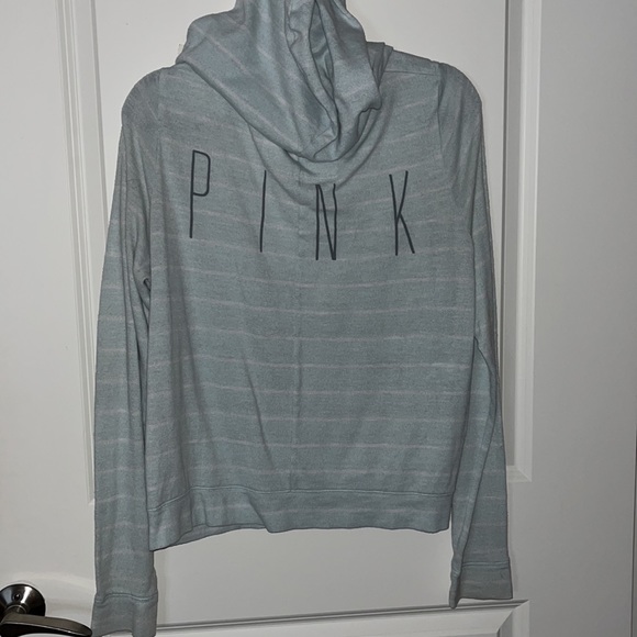 PINK light weight swoop neck long sleeve - Picture 3 of 6